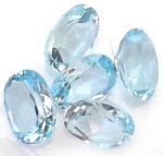 Blue Topaz Faceted Gemstone