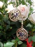 Celtic Happiness Knot Earrings - Swarovski Crystal