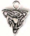 Celtic Wolfs Head Knot Jewelry Pendant