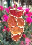 Melting Lava Mexican Opal Chakra Necklace