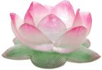 Clear Lotus Votive Candle Holder