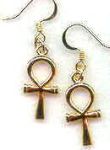 Egyptian Baby Ankh Earrings