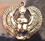 Egyptian Lovers Scarab Pendant