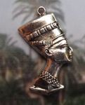 Egyptian Queen Nefertiti Bust Pendant - Medium