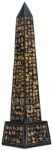 Ancient Egyptian Obelisk - Black Finish Statue