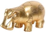 Ancient Egyptian Gold Leaf Egyptian Hippo Statue