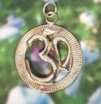 Ridged Circle  Om (Aum)  Pendant