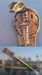 Fabulous Egyptian Cobra Crystal Scepter Wand