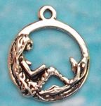 Moon Mermaid Pendant - Small