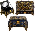 Gold And Black Skull Jewelry Box