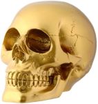 Gold Skull Statue