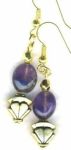 Amethyst Art Deco Handmade Earrings