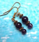 Amethyst Treasure - Amethyst Handmade Earrings