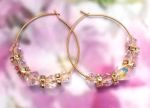 Aurora Borealis Crystal Hoop Earrings