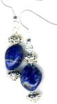 Handmade Jewelry -  Lapis Nugget Handmade Earrings