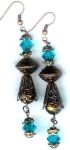 Handmade Jewelry -  Midnight In Byzantium Earrings