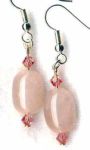 Rose Of Alexandria Rose Quartz Handmade Earrings