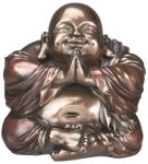 Hotei Happy Buddha Statue - Bronze Finish