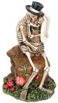 Skeleton Lovers Kissing On Rock