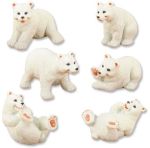 Polar Bear Statues  (Set of 6)