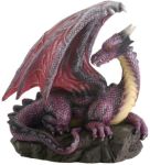 Purple Dragon On Rock Statue