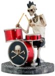 Skeleton Rock Band - Drummer Statue
