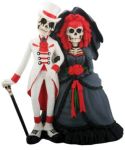 Day Of The Dead Wedding Couple Skeleton Statue Day Of The Dead Wedding Couple Skeleton Statue