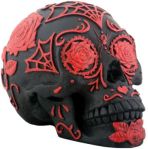 Day Of The Dead Tattoo Red Sugar Skull Statue Day Of The Dead Tattoo Red Sugar Skull Statue