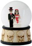 Day Of The Dead Skeleton Wedding Couple Waterglobe