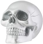 Small Silver Skull Statue
