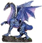 Small Midnight Dragon Figurine Statue