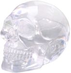 Small Translucent Skull Figurine